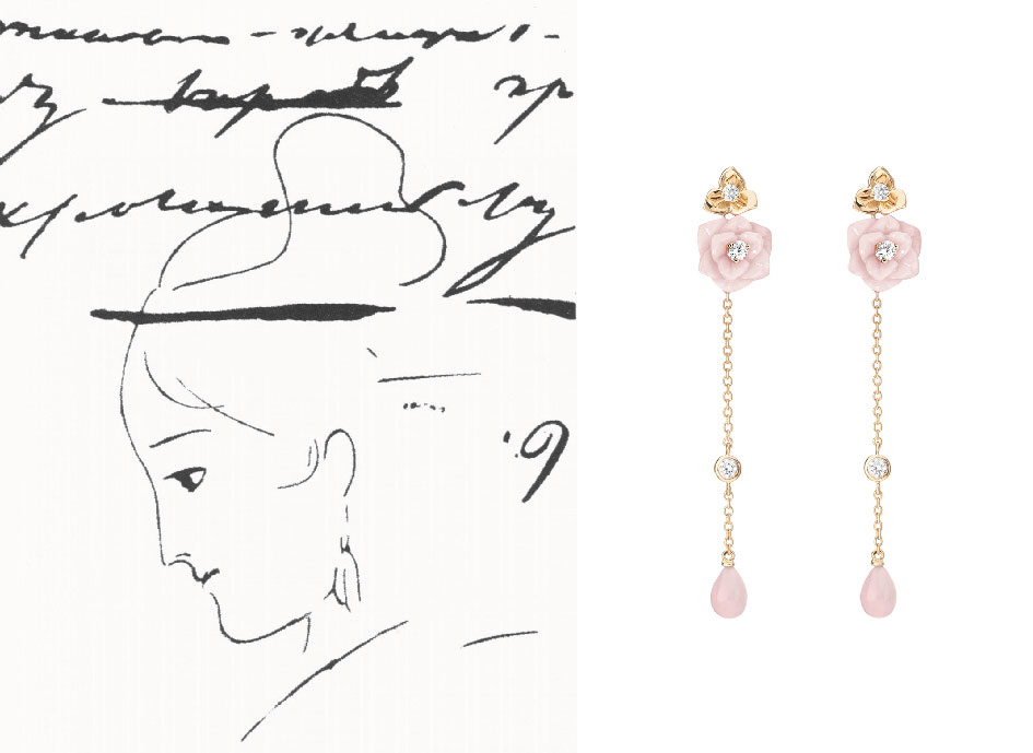 Серьги Piaget Rose